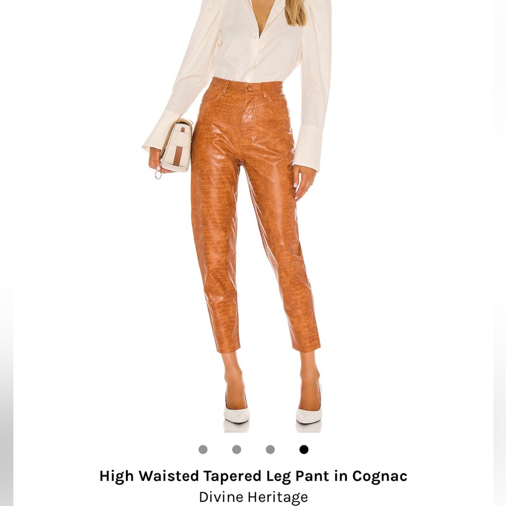 Heritage Divine high waisted cognac pants